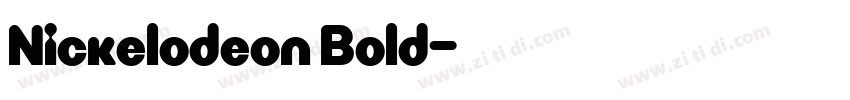 Nickelodeon Bold字体转换
